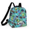 Compact water-resistant Fortnite mini backpack in the Neon Gaming Glitch design.