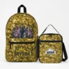 Personalized Fortnite backpack with lunchbox combo displaying a custom gamer tag and matching colors.