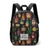 Front layout view of the cute Harry Potter mini fashion bag in Honeydukes sweet shop pastel mint green edition print