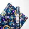 Custom Sonic the Hedgehog gift wrap roll featuring a pattern of Sonic, Tails the Fox, and Knuckles the Echidna in action poses.