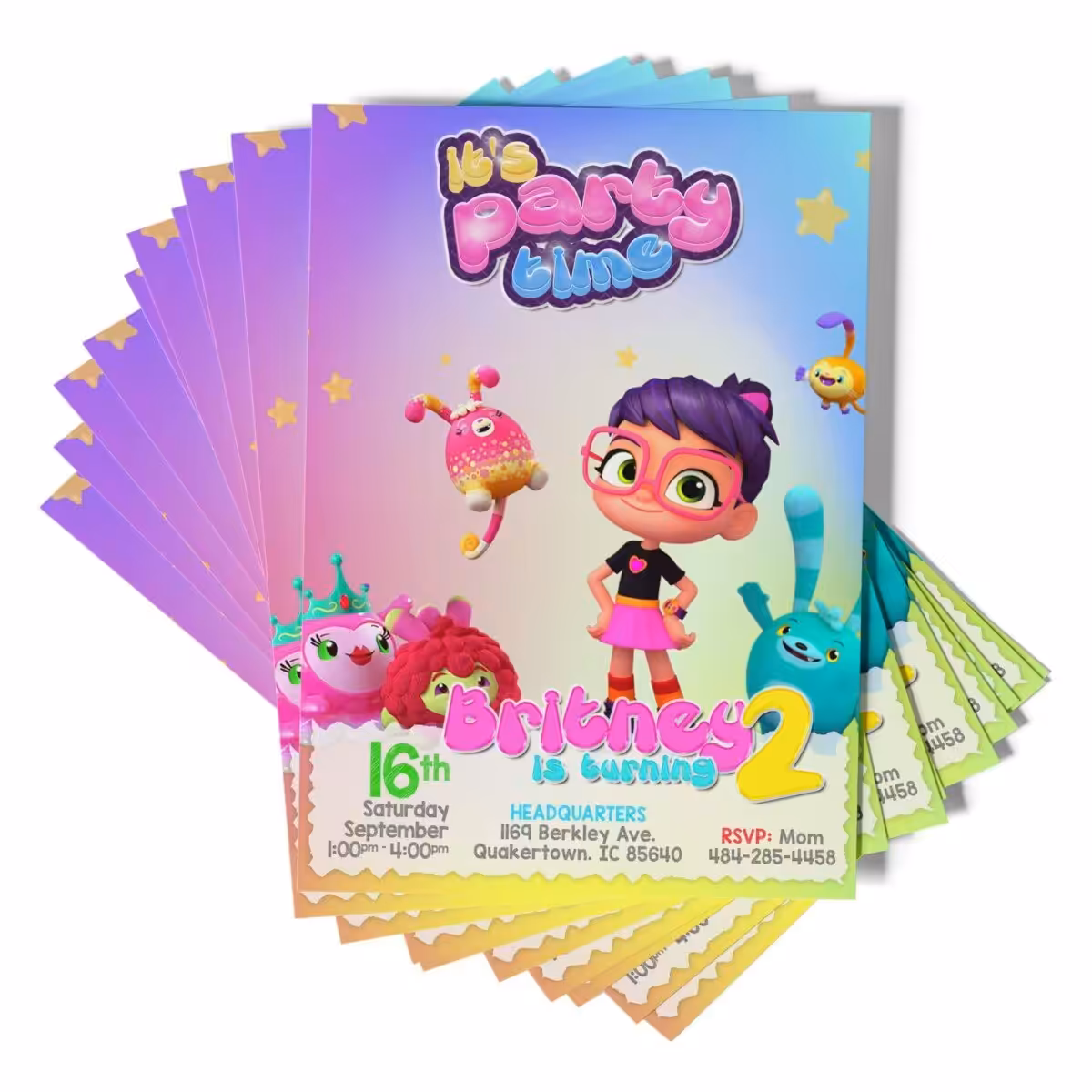 Abby Hatcher Birthday Party Invitation