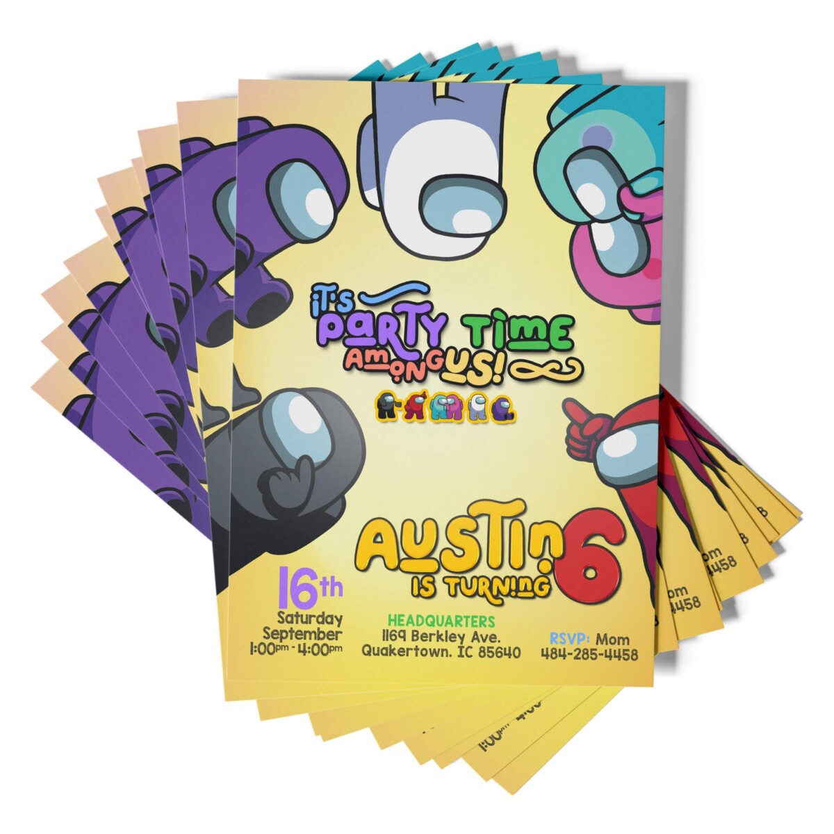 Among Us Party Invitation