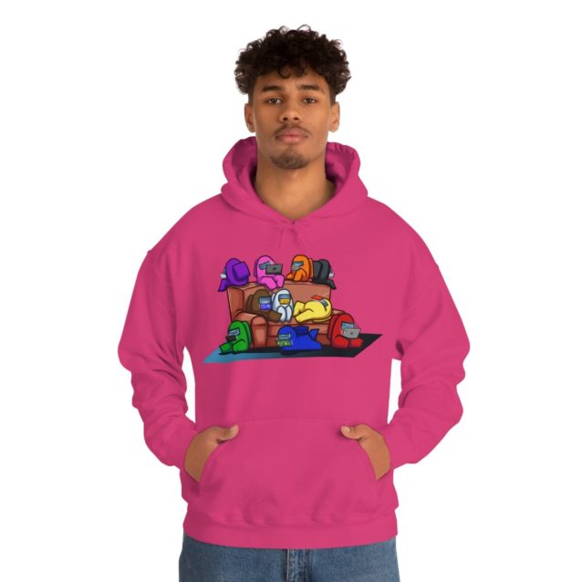 Among Us Unisex Hoodie Heliconia PimpYourWorld