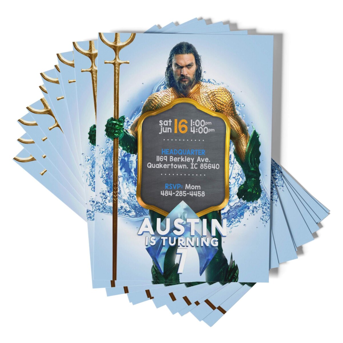 Aquaman Invitations