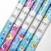 Premium 90 GSM Baby Shark wrapping paper roll showcasing print quality.