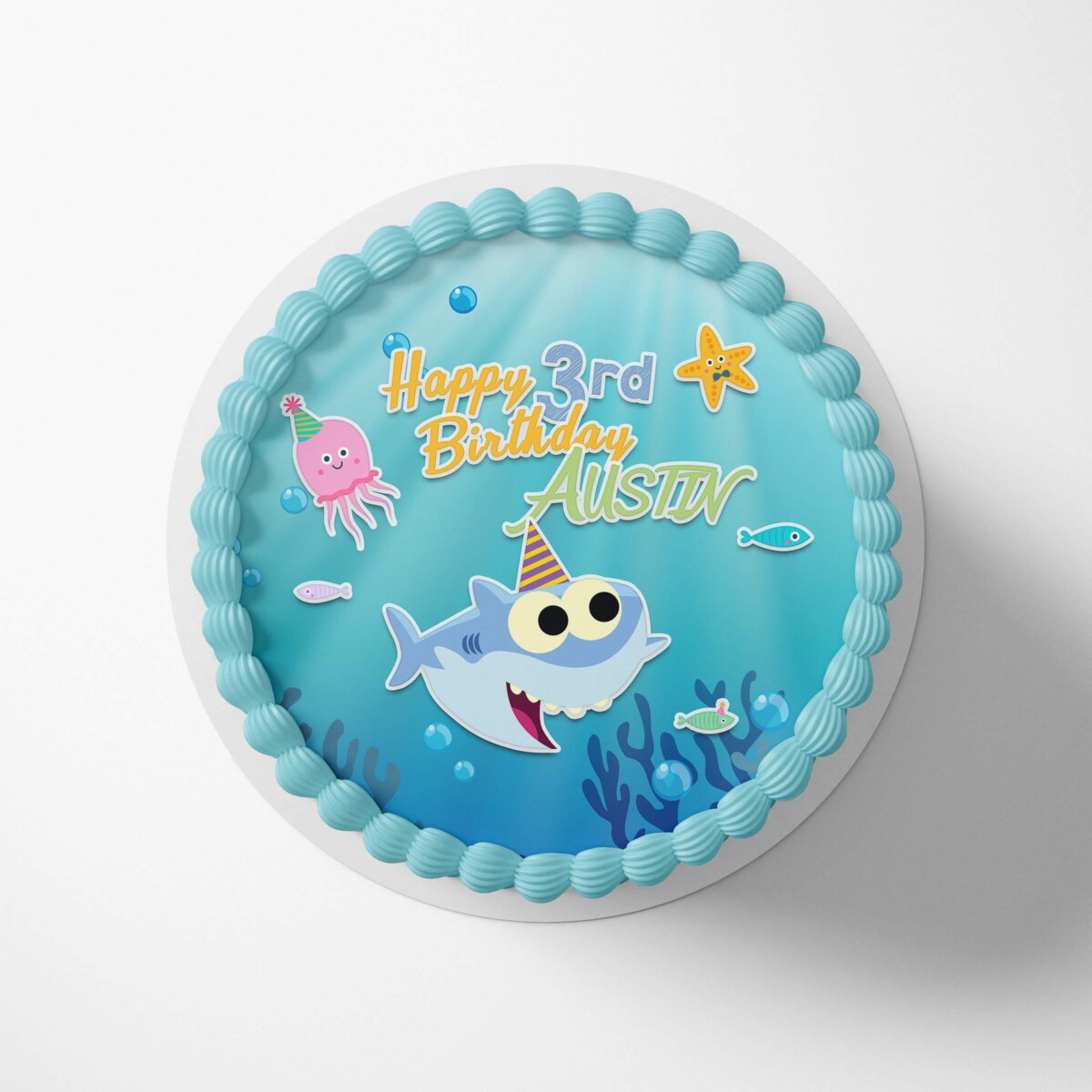 Baby Shark Birthday Cake Topper