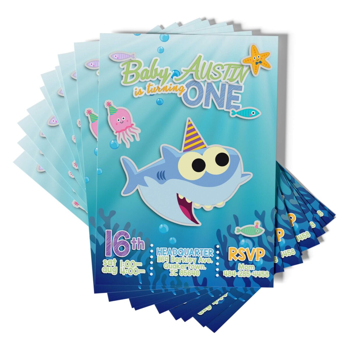 Baby Shark Invitations