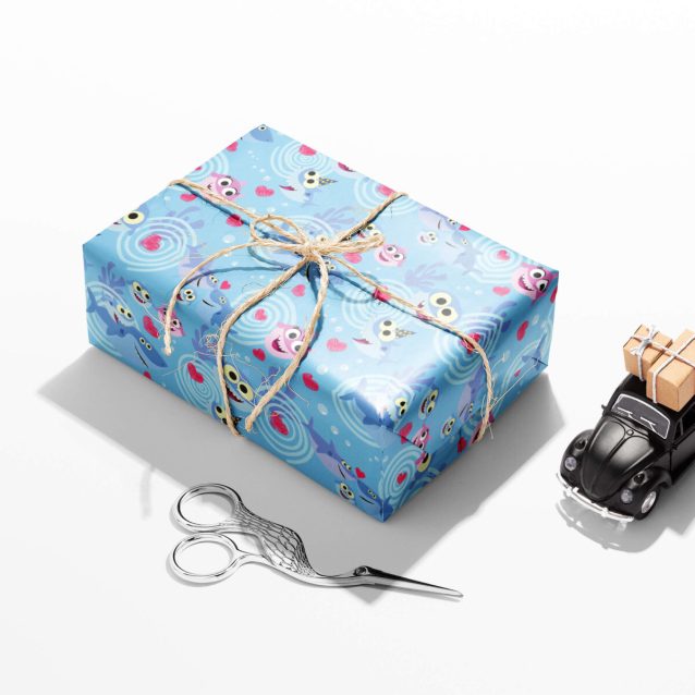 Baby Shark Wrapping Paper PimpYourWorld