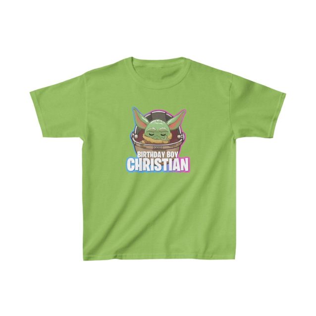 Baby Yoda Birthday Shirt Lime PimpYourWorld