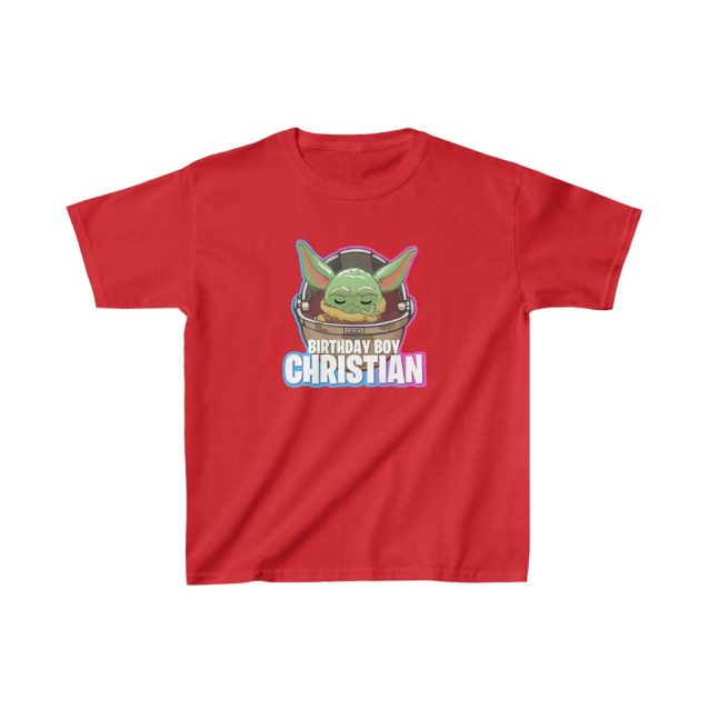 Baby Yoda Birthday Shirt Red PimpYourWorld