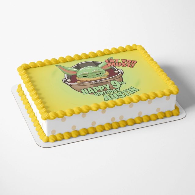 Baby Yoda Cake Topper 1/4 Sheet (8"x11") PimpYourWorld