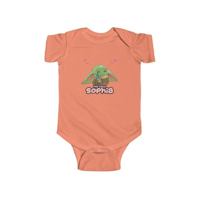 Baby Yoda Girl Onesie Papaya PimpYourWorld