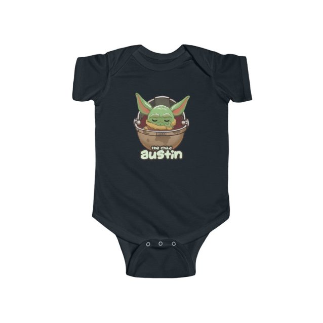Baby Yoda Onesie Black PimpYourWorld