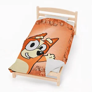 Bluey Soft Fleece Blanket with a playful design