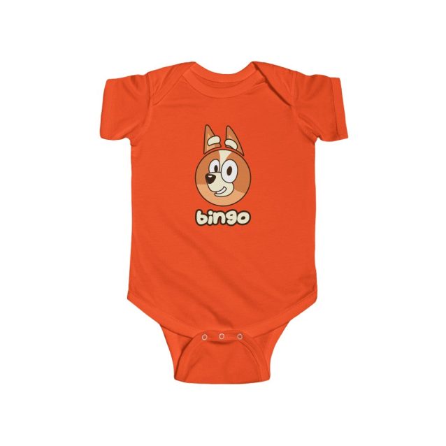 Bluey Bingo Onesie NB (0-3M) Orange PimpYourWorld