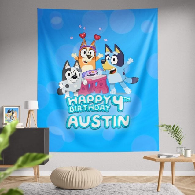 Bluey Birthday Banner PimpYourWorld