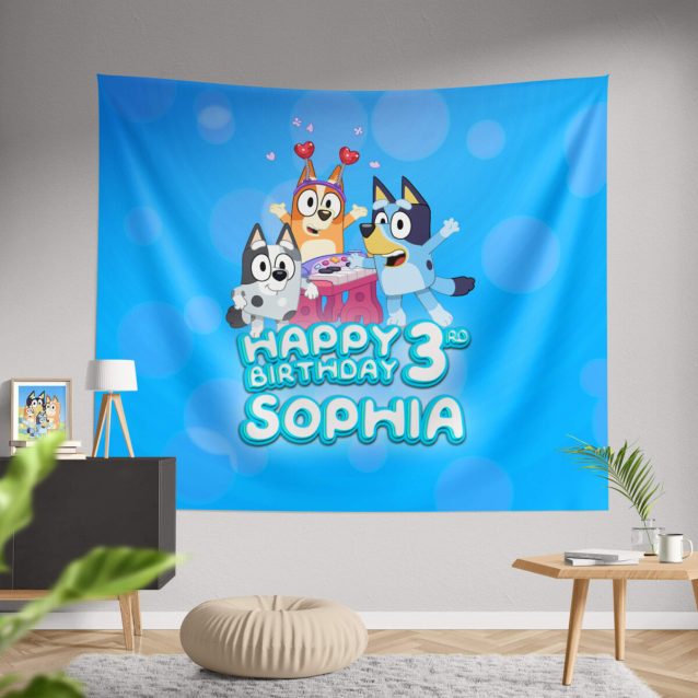 Bluey Birthday Banner PimpYourWorld