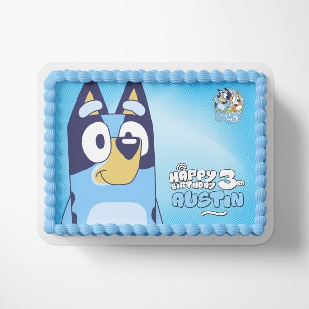 Bluey Birthday Cake Topper 1/2 Sheet (17"x11") PimpYourWorld