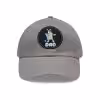 Bluey Dad Hat with Leather Patch Grey / Black patch PimpYourWorld