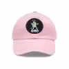 Bluey Dad Hat with Leather Patch Light Pink / Black patch PimpYourWorld