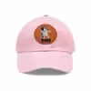 Bluey Dad Hat with Leather Patch Light Pink / Light Brown patch PimpYourWorld