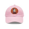 Bluey Dad Hat with Leather Patch Light Pink / Light Brown patch PimpYourWorld