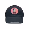 Bluey Dad Hat with Leather Patch Navy / Pink patch PimpYourWorld