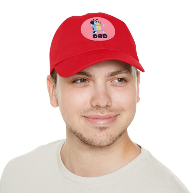 Bluey Dad Hat with Leather Patch PimpYourWorld