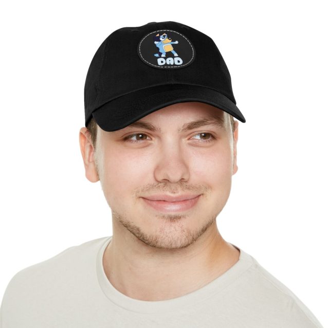 Bluey Dad Hat with Leather Patch PimpYourWorld