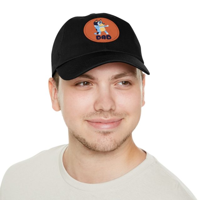 Bluey Dad Hat with Leather Patch PimpYourWorld
