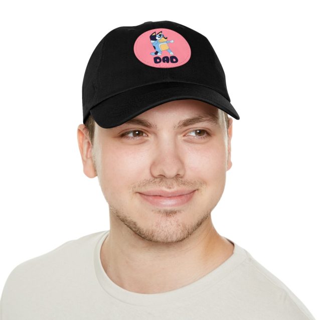 Bluey Dad Hat with Leather Patch PimpYourWorld