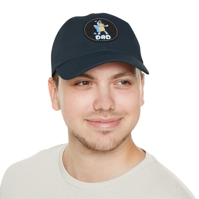 Bluey Dad Hat with Leather Patch PimpYourWorld