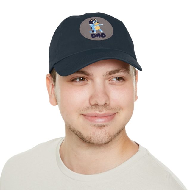 Bluey Dad Hat with Leather Patch PimpYourWorld
