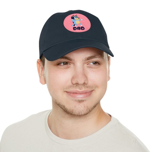Bluey Dad Hat with Leather Patch PimpYourWorld