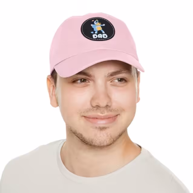 Bluey Dad Hat with Leather Patch PimpYourWorld