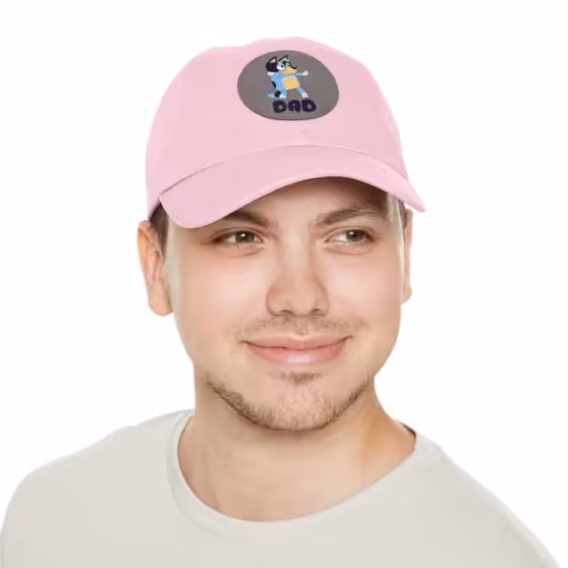 Bluey Dad Hat with Leather Patch PimpYourWorld