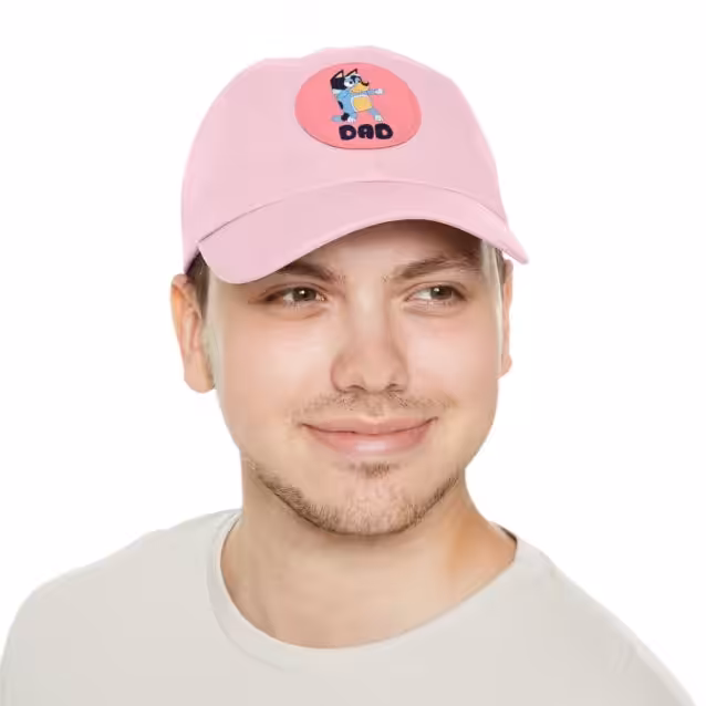 Bluey Dad Hat with Leather Patch PimpYourWorld