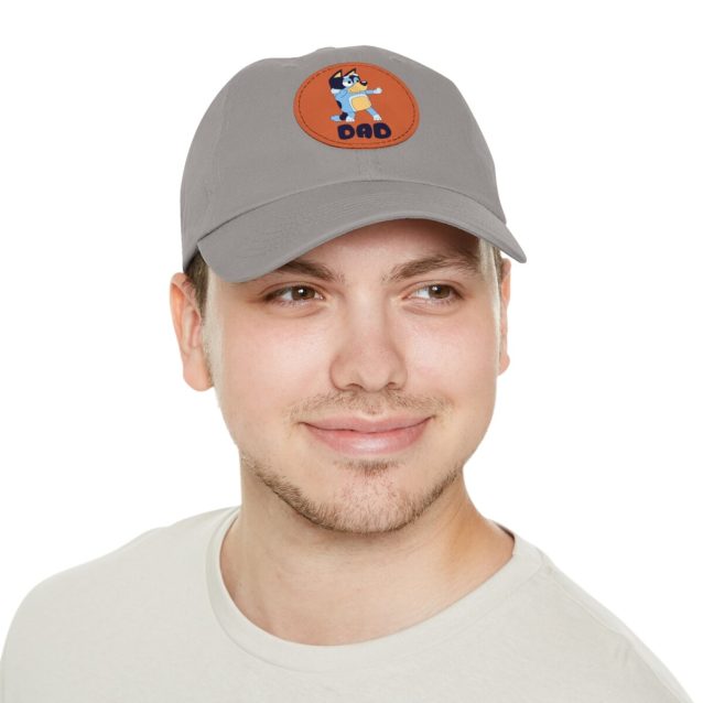 Bluey Dad Hat with Leather Patch PimpYourWorld