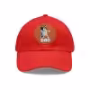 Bluey Dad Hat with Leather Patch Red / Light Brown patch PimpYourWorld