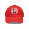 Bluey Dad Hat with Leather Patch Red / Pink patch PimpYourWorld