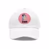 Bluey Dad Hat with Leather Patch White / Pink patch PimpYourWorld