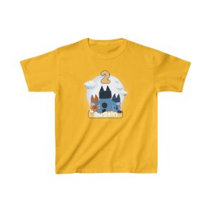 Bluey Kids Birthday Shirt Gold PimpYourWorld