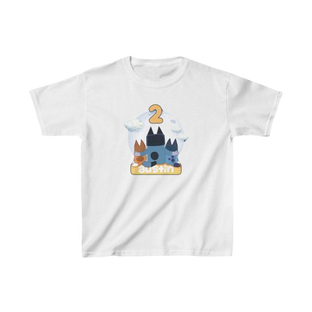 Bluey Kids Birthday Shirt White PimpYourWorld