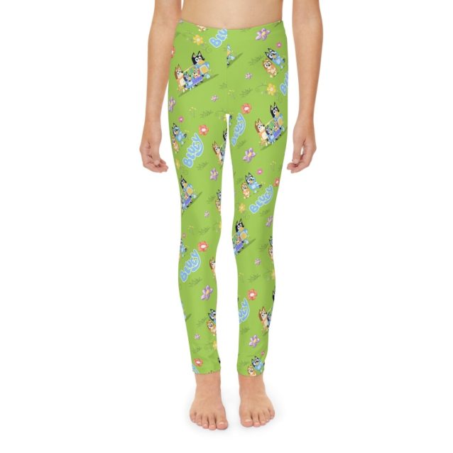 Bluey Youth Leggings Green PimpYourWorld