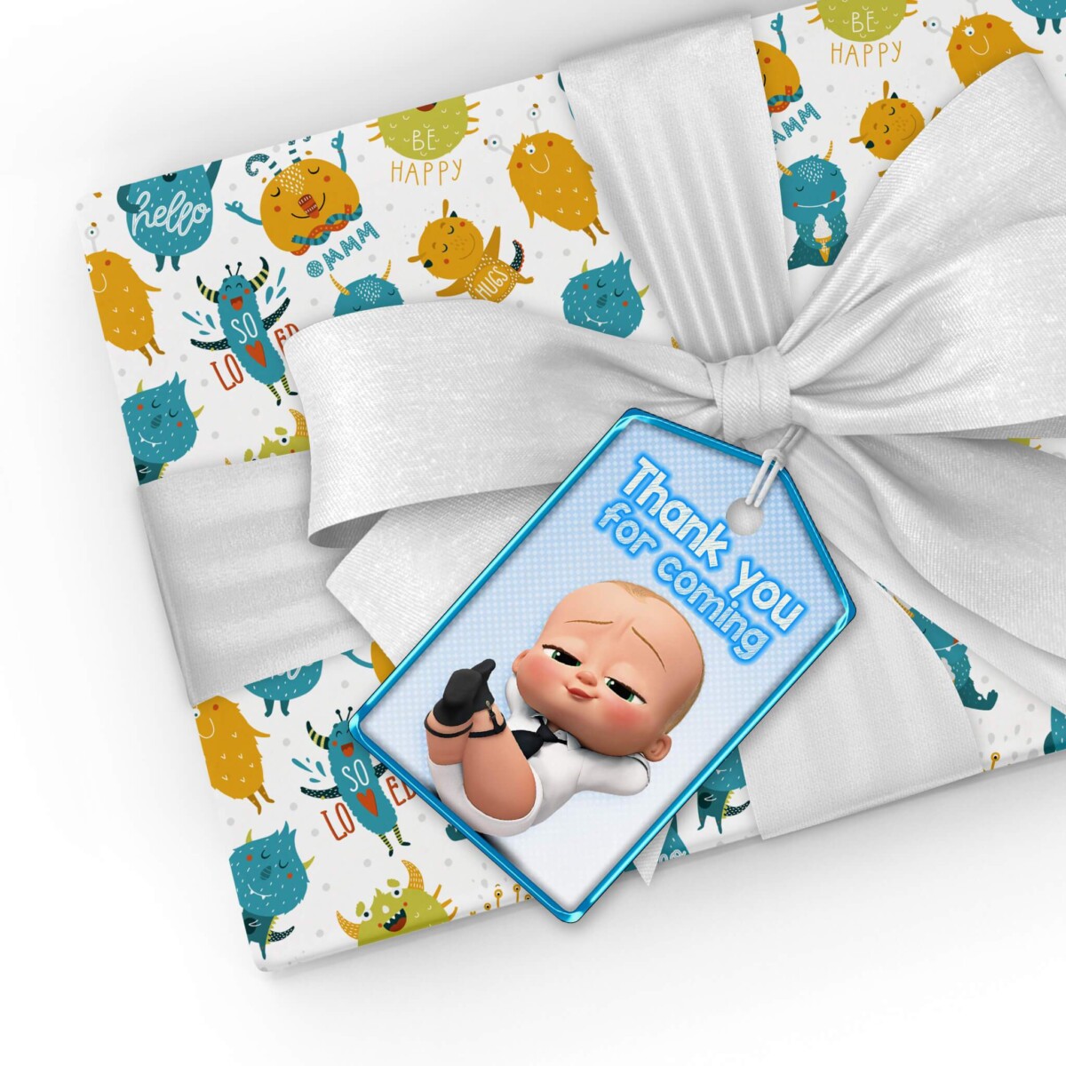 Boss Baby Thank You Tags