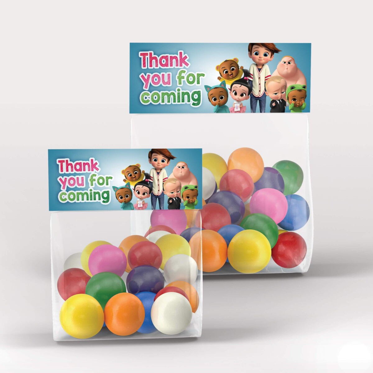 Boss Baby Treat Bag Toppers
