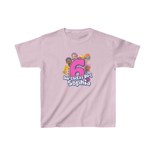 Bubble Guppies Birthday Shirt Light Pink PimpYourWorld