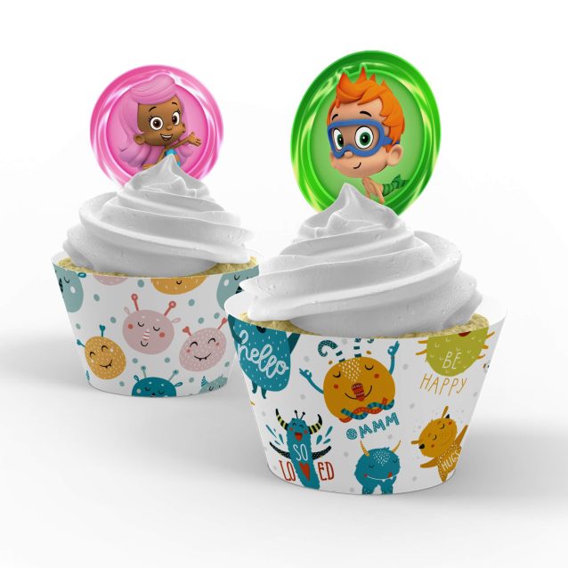 Bubble Guppies Cupcake Toppers PimpYourWorld