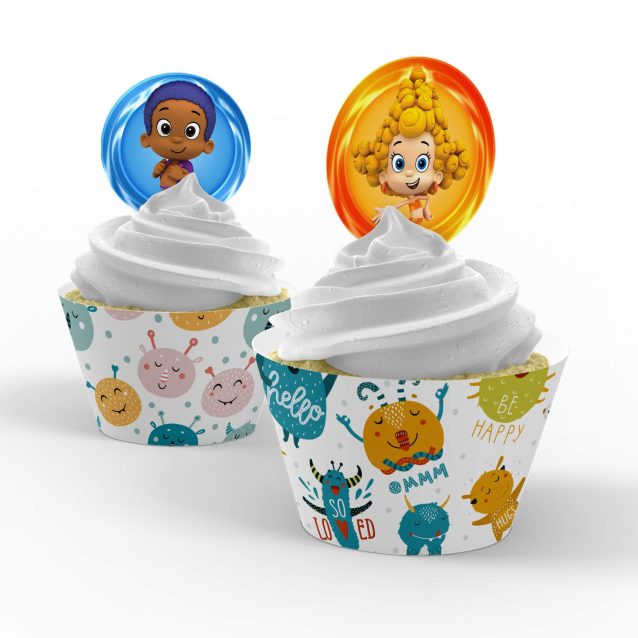 Bubble Guppies Cupcake Toppers PimpYourWorld