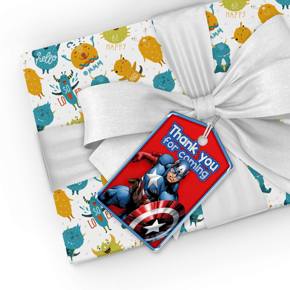 Captain America Thank You Tags